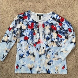 WHBM printed cardigan